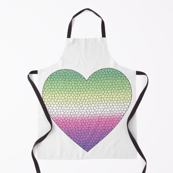 Item preview, Genderfae Pride Flag Stained Glass Heart, Cute Generdoe Design designed and sold by Travelslightly.