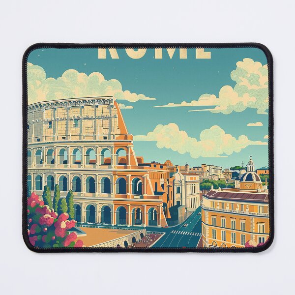 Item preview, Rome Travel Poster designed and sold by nomiraclehere.