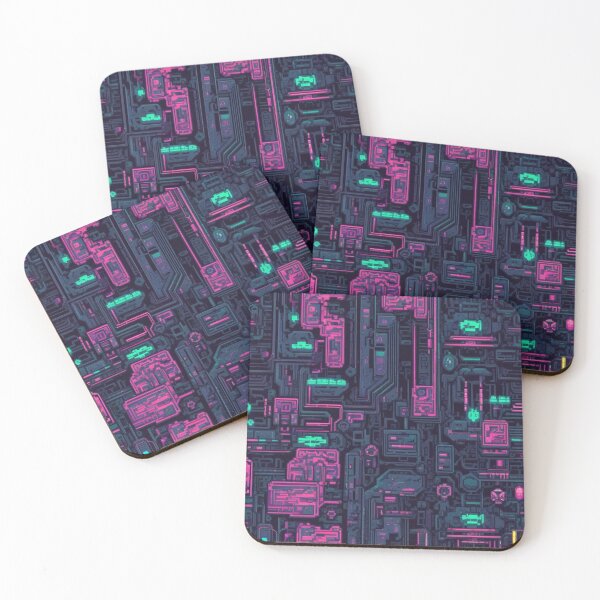 Item preview, Pixel Art Motherboard, Vaporwave, 8-Bit, Cyberpunk designed and sold by Burn-Ego.