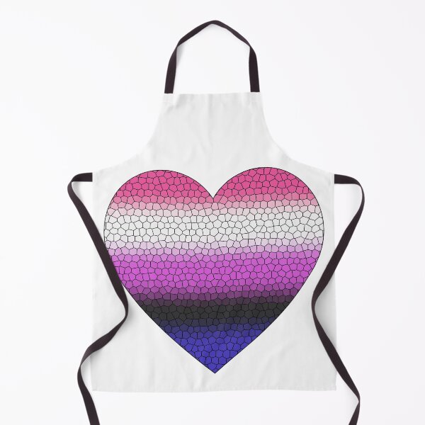 Item preview, Genderfluid Pride Flag Stained Glass Heart, Cute Genderfluid Design designed and sold by Travelslightly.