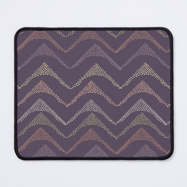 Item preview, colorful horizontal stippled lines on plum purple designed and sold by colorofmagic.