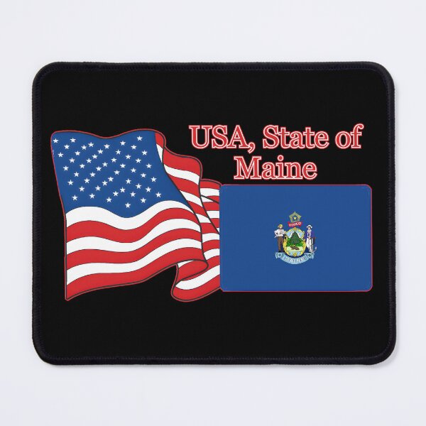 Item preview, flag American and State of Maine flag together designed and sold by orthodox-icon.
