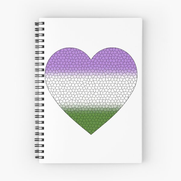 Item preview,  Genderqueer Pride Flag Stained Glass Heart, Cute Genderqueer Design designed and sold by Travelslightly.