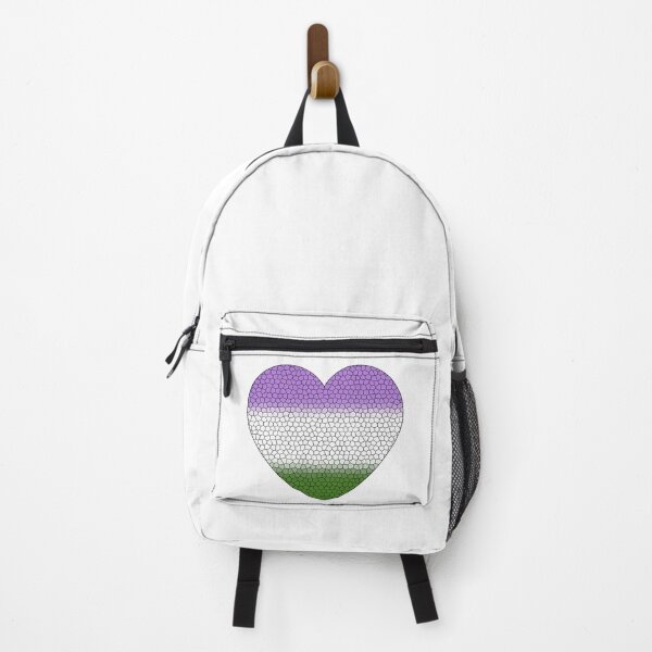 Item preview,  Genderqueer Pride Flag Stained Glass Heart, Cute Genderqueer Design designed and sold by Travelslightly.