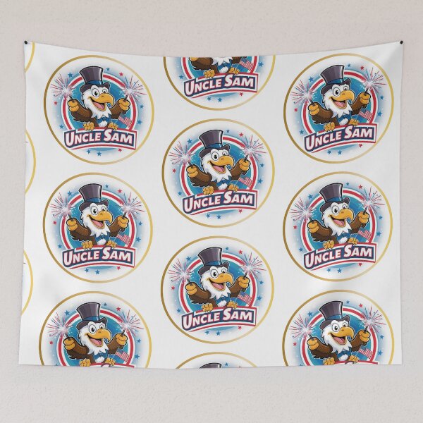 Item preview, 4th of July America: Uncle Sam as an Eagle Mascot designed and sold by PING 999 STUDIO.