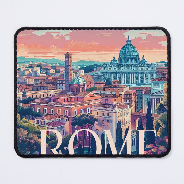 Item preview, Rome Travel Poster designed and sold by nomiraclehere.