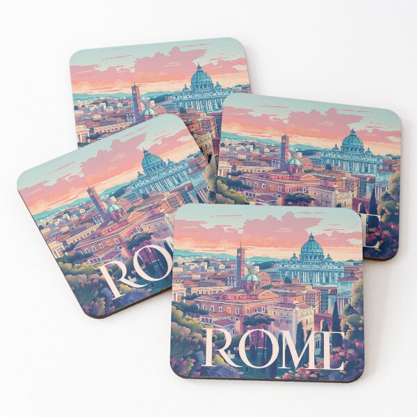 Item preview, Rome Travel Poster designed and sold by nomiraclehere.