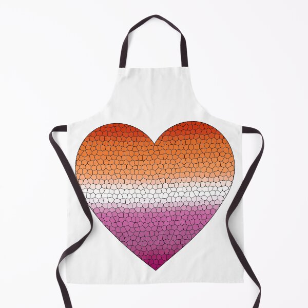 Item preview, Lesbian Pride Flag Stained Glass Heart, Cute Lesbian Design designed and sold by Travelslightly.