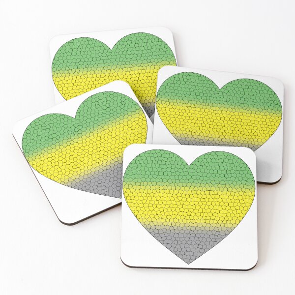 Item preview,  Lithromantic Pride Flag Stained Glass Heart, Cute Lithromantic Design designed and sold by Travelslightly.