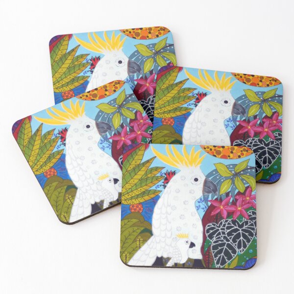 Item preview, Mom and Baby Cockatoos  designed and sold by GabiVitryArt.