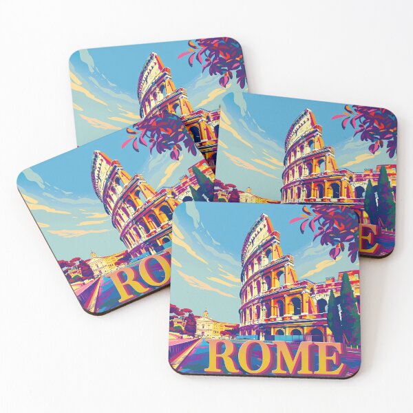 Item preview, Rome Travel Poster designed and sold by nomiraclehere.