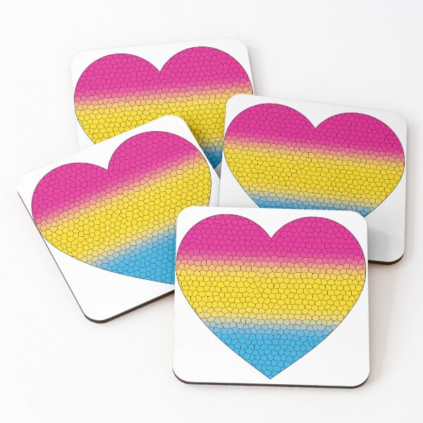 Item preview,  Pansexual Pride Flag Stained Glass Heart, Cute Pan Design designed and sold by Travelslightly.