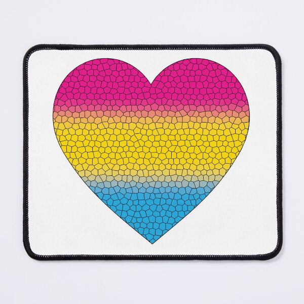 Item preview,  Pansexual Pride Flag Stained Glass Heart, Cute Pan Design designed and sold by Travelslightly.