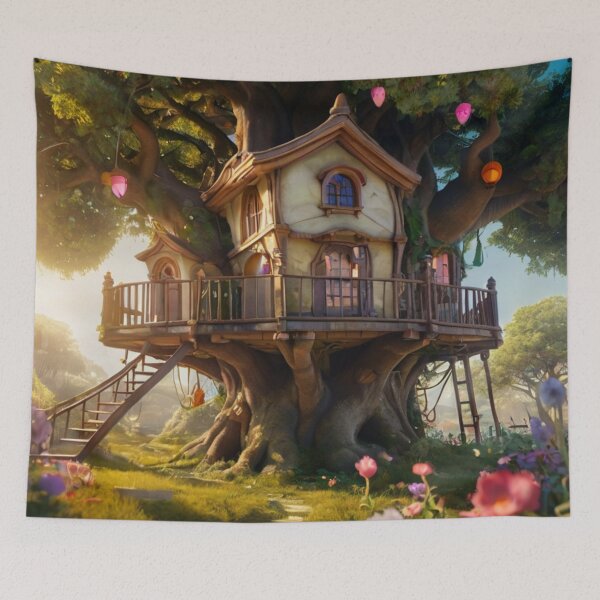Item preview, Enchanted Tree House of Wonderland designed and sold by BlareBlare.