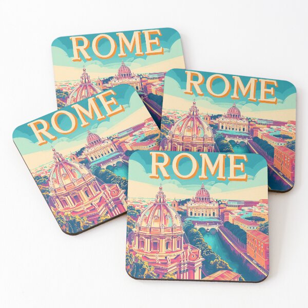 Item preview, Rome Travel Poster designed and sold by nomiraclehere.
