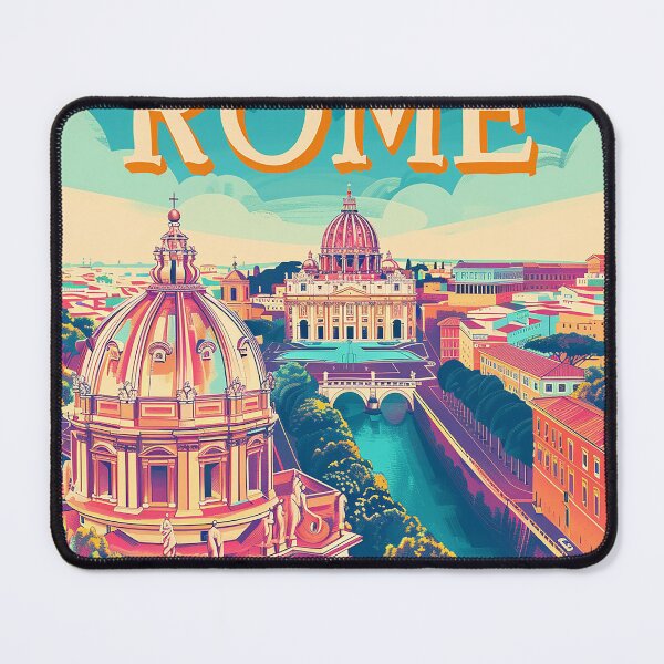 Item preview, Rome Travel Poster designed and sold by nomiraclehere.