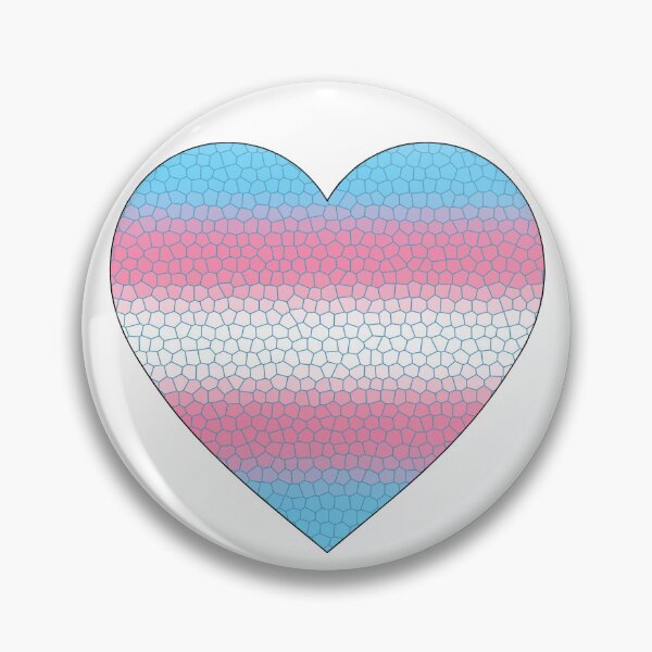 Item preview, Transgender Pride Flag Stained Glass Heart, Cute Trans Design designed and sold by Travelslightly.