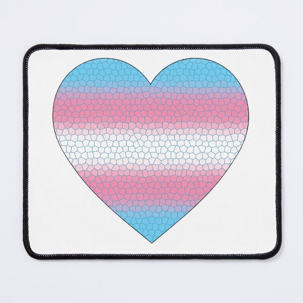 Item preview, Transgender Pride Flag Stained Glass Heart, Cute Trans Design designed and sold by Travelslightly.