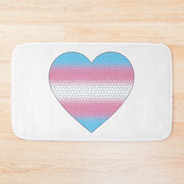 Item preview, Transgender Pride Flag Stained Glass Heart, Cute Trans Design designed and sold by Travelslightly.