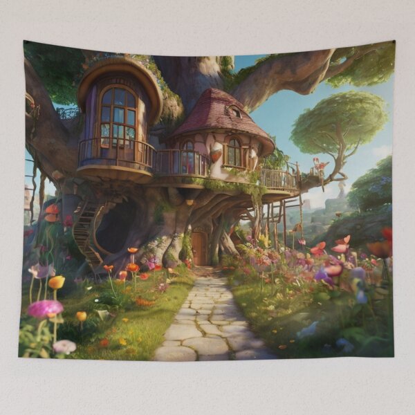 Item preview, Fairytale Tree House Enchantment designed and sold by BlareBlare.