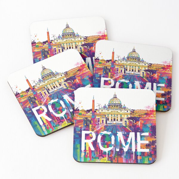 Item preview, Rome Travel Poster designed and sold by nomiraclehere.