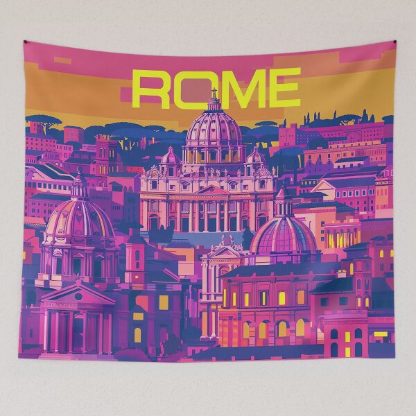 Item preview, Rome Travel Poster designed and sold by nomiraclehere.