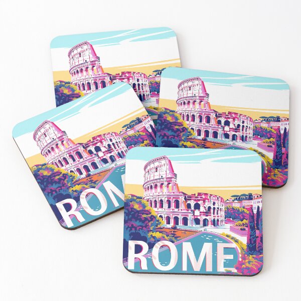 Item preview, Rome Travel Poster designed and sold by nomiraclehere.
