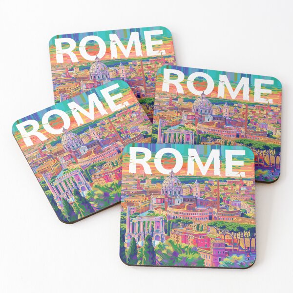 Item preview, Rome Travel Poster designed and sold by nomiraclehere.