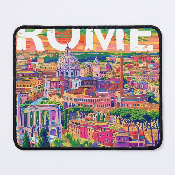 Item preview, Rome Travel Poster designed and sold by nomiraclehere.