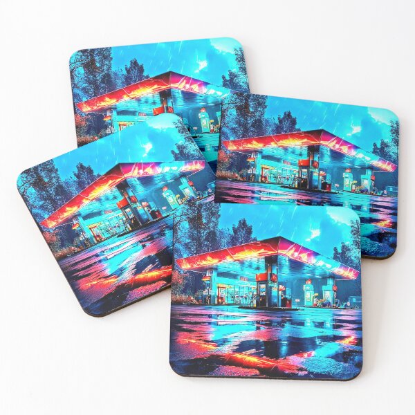 Item preview, Midnight Gas: The Neon Oasis designed and sold by Kingcls.