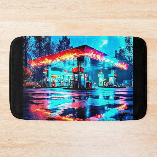 Item preview, Midnight Gas: The Neon Oasis designed and sold by Kingcls.