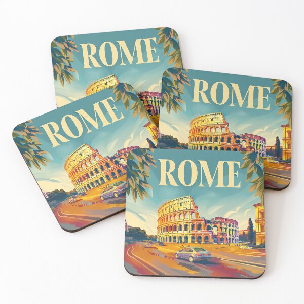 Item preview, Rome Travel Poster designed and sold by nomiraclehere.