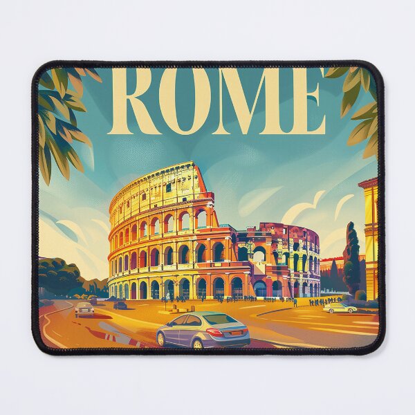 Item preview, Rome Travel Poster designed and sold by nomiraclehere.