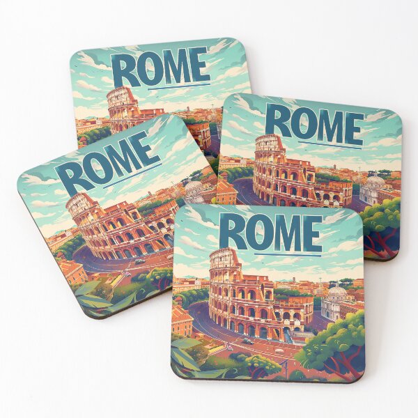 Item preview, Rome Travel Poster designed and sold by nomiraclehere.
