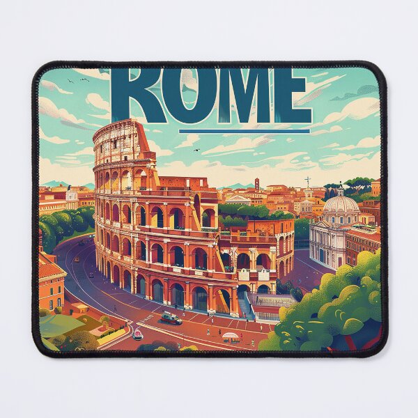 Item preview, Rome Travel Poster designed and sold by nomiraclehere.