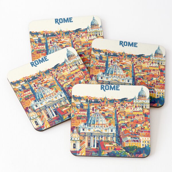 Item preview, Rome Travel Poster designed and sold by nomiraclehere.