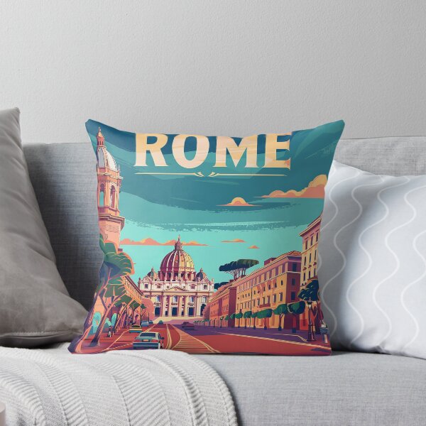 Item preview, Rome Travel Poster designed and sold by nomiraclehere.