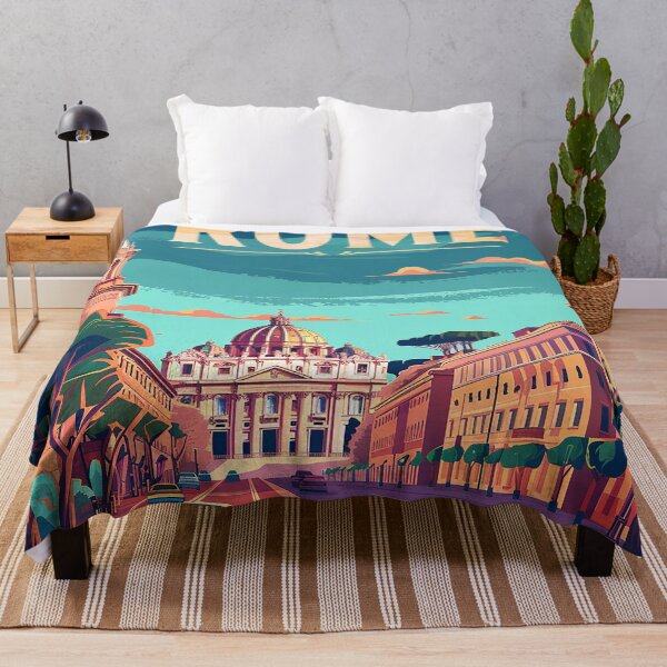Item preview, Rome Travel Poster designed and sold by nomiraclehere.