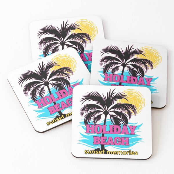 Item preview, Holiday Beach – sunset and palm trees designed and sold by GabbyKI261.