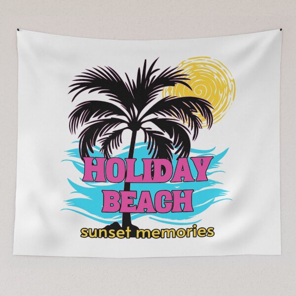 Item preview, Holiday Beach – sunset and palm trees designed and sold by GabbyKI261.