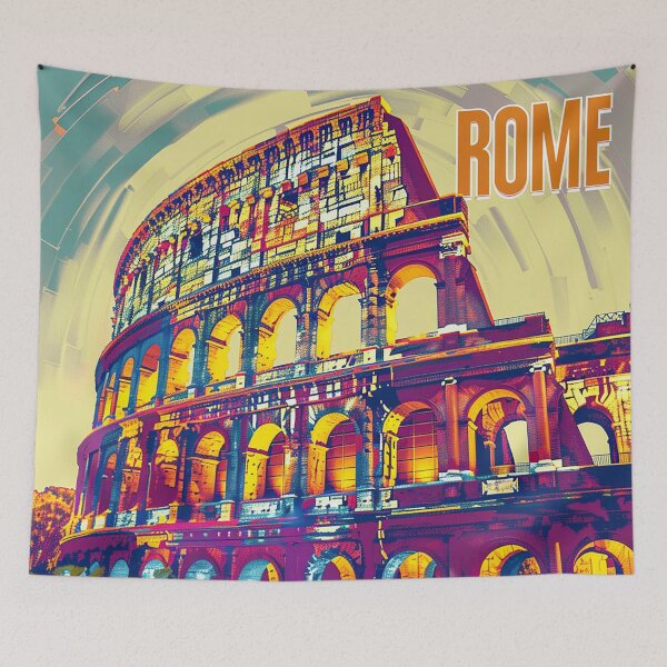 Item preview, Rome Travel Poster designed and sold by nomiraclehere.