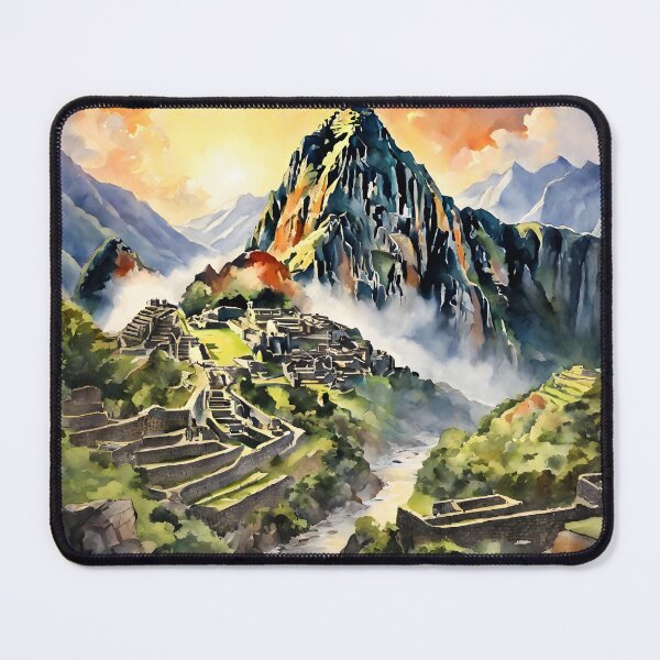 Item preview, A Watercolor Tribute to Machu Picchu's Peru Sunset designed and sold by LSVart.
