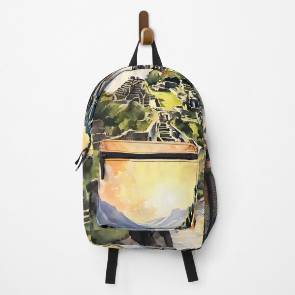 Item preview, A Watercolor Tribute to Machu Picchu's Peru Sunset designed and sold by LSVart.