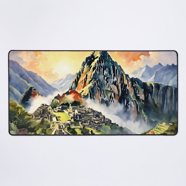 Item preview, A Watercolor Tribute to Machu Picchu's Peru Sunset designed and sold by LSVart.