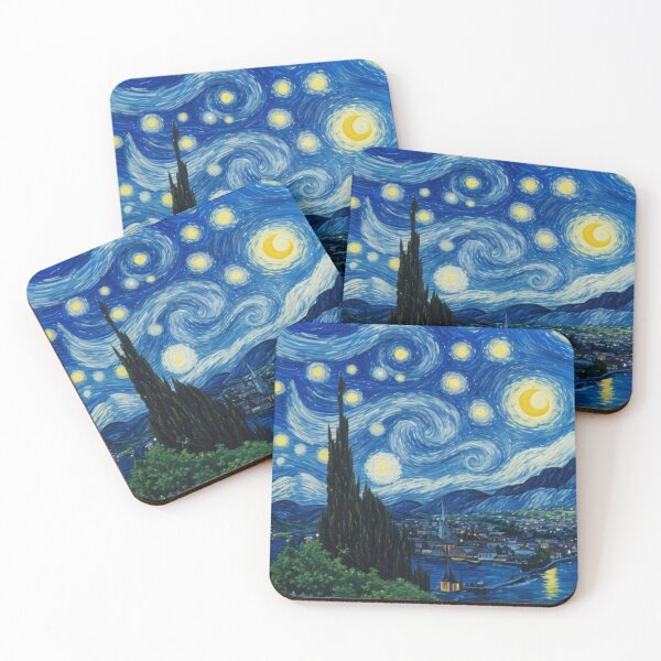 Item preview, Van Gogh Starry Night Wallpaper designed and sold by MyTutina.