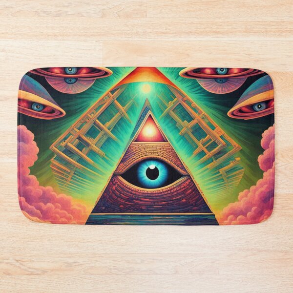 Item preview, Illuminati, UFOS, Psychedelic Art, Poster Design designed and sold by Burn-Ego.