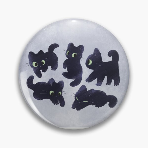 Item preview, a black cat named basil designed and sold by kyootkreative.