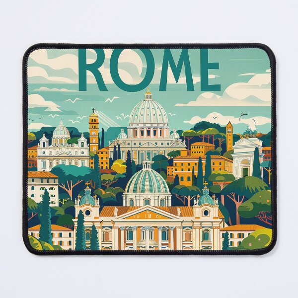 Item preview, Rome Travel Poster designed and sold by nomiraclehere.