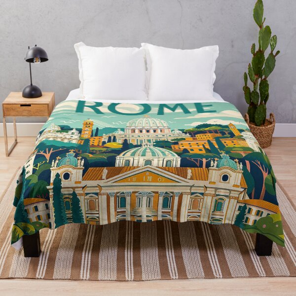 Item preview, Rome Travel Poster designed and sold by nomiraclehere.
