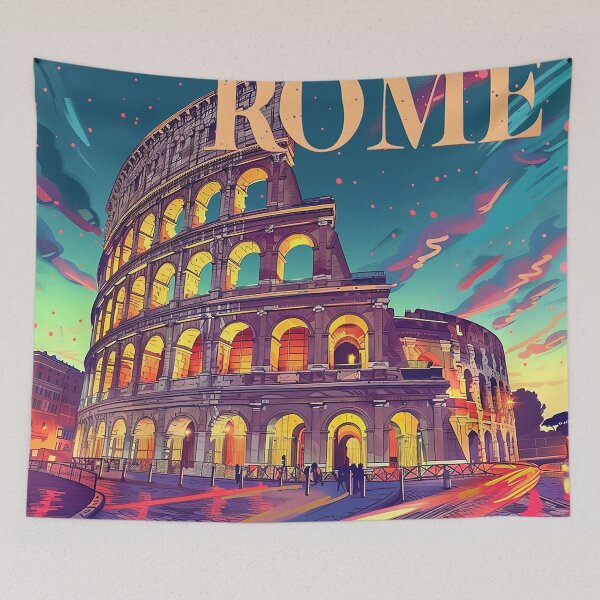 Item preview, Rome Travel Poster designed and sold by nomiraclehere.